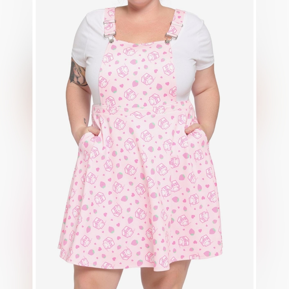 Strawberry Milk Skirtalls from HOT TOPIC Light Pink 5XL